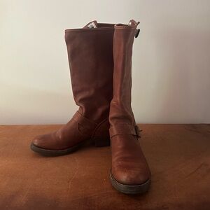 Frye Brown Leather Riding Boots Size 10